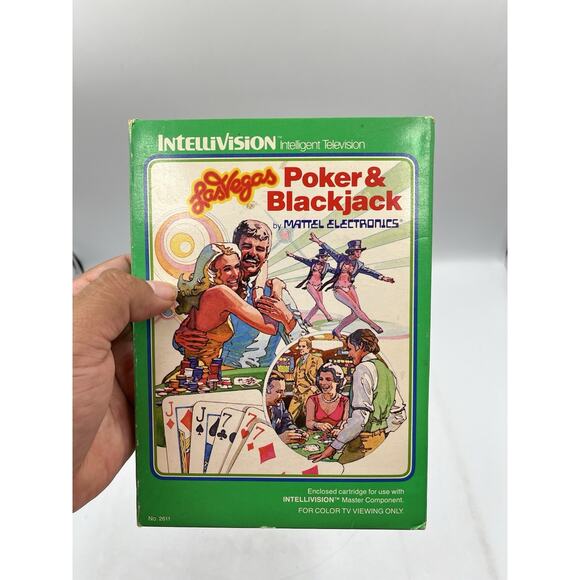 CIB Las Vegas Poker and Blackjack (Intellivision) COMPLETE IN BOX, TESTED - Picture 5 of 7
